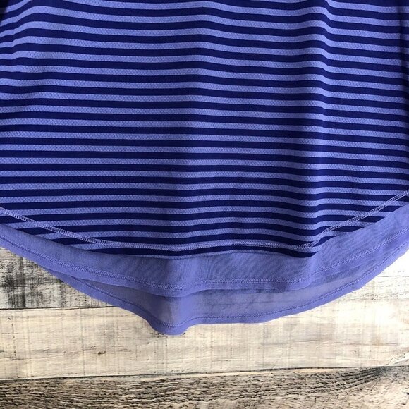 Calia by Carrie Underwood Purple Striped Layered Racerback Tank Size Medium - Picture 3 of 8